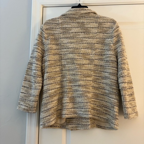 Lucky Brand Women's Cream Knit Sweater Full Zip Jacket - Picture 8 of 10